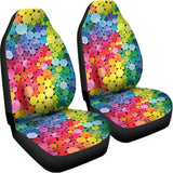 Watercolor Rainbow Pattern Print Universal Fit Car Seat Covers 102422