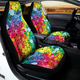 Watercolor Rainbow Pattern Print Universal Fit Car Seat Covers 102422