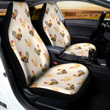 Watercolor Rooster Pattern Print Universal Fit Car Seat Covers 102422