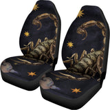 Watercolor Scorpio Zodiac Sign Print Universal Fit Car Seat Covers 102422