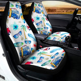 Watercolor Surfing Pattern Print Universal Fit Car Seat Covers 102422