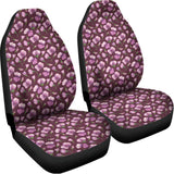 Watercolor Sweet Pea Pattern Print Universal Fit Car Seat Covers 102422