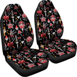 Watercolor Tattoo Print Universal Fit Car Seat Covers 102422