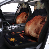 Watercolor Taurus Zodiac Sign Print Universal Fit Car Seat Covers 102422