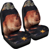 Watercolor Taurus Zodiac Sign Print Universal Fit Car Seat Covers 102422