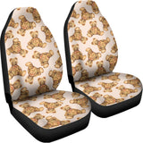 Watercolor Teddy Bear Pattern Print Universal Fit Car Seat Covers 102422