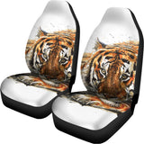 Watercolor Tiger Print Universal Fit Car Seat Covers 102422
