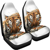 Watercolor Tiger Print Universal Fit Car Seat Covers 102422