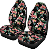 Watercolor Tropical Lily Pattern Print Universal Fit Car Seat Covers 102422