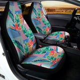 Watercolor Tropical Patchwork Print Universal Fit Car Seat Covers 102422