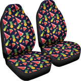 Watercolor Tropical Pattern Print Universal Fit Car Seat Covers 102422