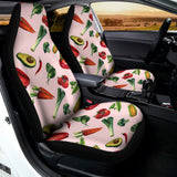 Watercolor Vegan Pattern Print Universal Fit Car Seat Covers 102422
