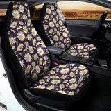 Watercolor White Daisy Pattern Print Universal Fit Car Seat Covers 102422