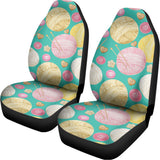 Watercolor Yarn Pattern Print Universal Fit Car Seat Covers 102422