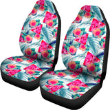 Watermelon Teal Hawaiian Pattern Print Universal Fit Car Seat Covers 102422