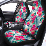 Watermelon Teal Hawaiian Pattern Print Universal Fit Car Seat Covers 102422