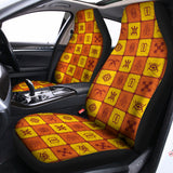 West Adinkra Symbols Pattern Print Universal Fit Car Seat Covers 102422