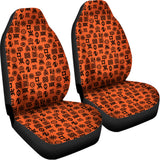 West African Adinkra Symbols Print Universal Fit Car Seat Covers 102422