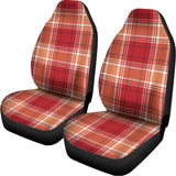 Western Tartan Pattern Print Universal Fit Car Seat Covers 102422