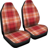 Western Tartan Pattern Print Universal Fit Car Seat Covers 102422