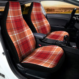 Western Tartan Pattern Print Universal Fit Car Seat Covers 102422