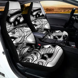 White And Black Pisces Sign Print Universal Fit Car Seat Covers 102422