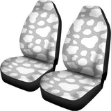 White And Grey Cow Print Universal Fit Car Seat Covers 102422