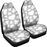 White And Grey Cow Print Universal Fit Car Seat Covers 102422