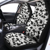 White And Grey Shark Pattern Print Universal Fit Car Seat Covers 102422