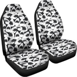 White And Grey Shark Pattern Print Universal Fit Car Seat Covers 102422