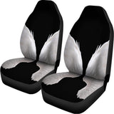 White Angel Wings Print Universal Fit Car Seat Covers 102422