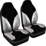 White Angel Wings Print Universal Fit Car Seat Covers 102422