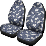 White Baby Polar Bear Pattern Print Universal Fit Car Seat Covers 102422