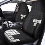White Brick Puzzle Video Game Print Universal Fit Car Seat Covers 102422