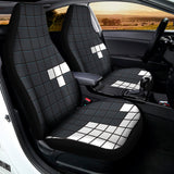 White Brick Puzzle Video Game Print Universal Fit Car Seat Covers 102422