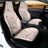 White Cherry Blossom Pattern Print Universal Fit Car Seat Covers 102422