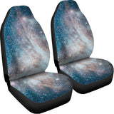 White Cloud Galaxy Space Print Universal Fit Car Seat Covers 102422