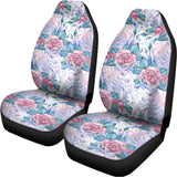 White Fairy Rose Unicorn Pattern Print Universal Fit Car Seat Covers 102422