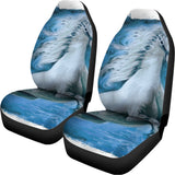 White Horse Painting Print Universal Fit Car Seat Covers 102422