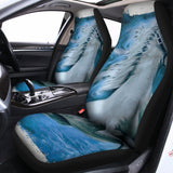 White Horse Painting Print Universal Fit Car Seat Covers 102422