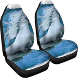 White Horse Painting Print Universal Fit Car Seat Covers 102422