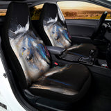 White Horse Portrait Print Universal Fit Car Seat Covers 102422