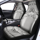 White Kaleidoscope Print Universal Fit Car Seat Covers 102422