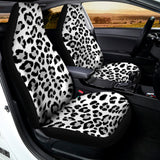White Leopard Print Universal Fit Car Seat Covers 102422