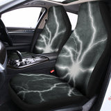 White Lightning Print Universal Fit Car Seat Covers 102422