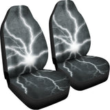 White Lightning Print Universal Fit Car Seat Covers 102422