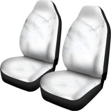 White Marble Print Universal Fit Car Seat Covers 102422