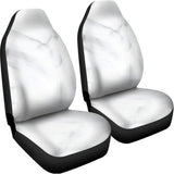 White Marble Print Universal Fit Car Seat Covers 102422