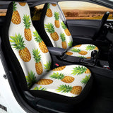 White Pineapple Pattern Print Universal Fit Car Seat Covers 102422