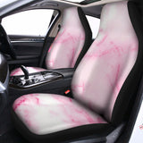 White Pink Marble Print Universal Fit Car Seat Covers 102422